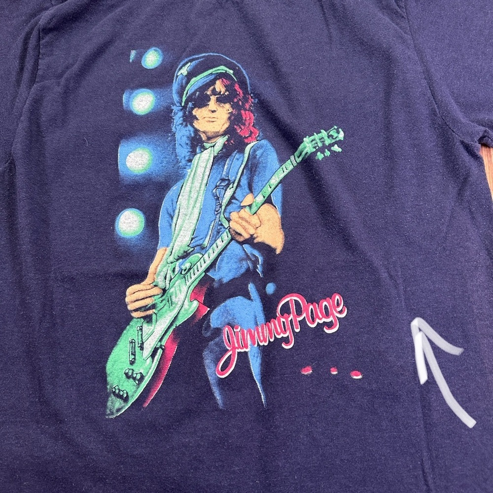 Vintage Jimmy Page Led Zeppelin The Firm  Concert Tour T Shirt Size Médium - Picture 3 of 14